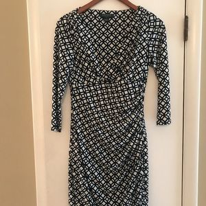 Ralph Lauren blue and white dress